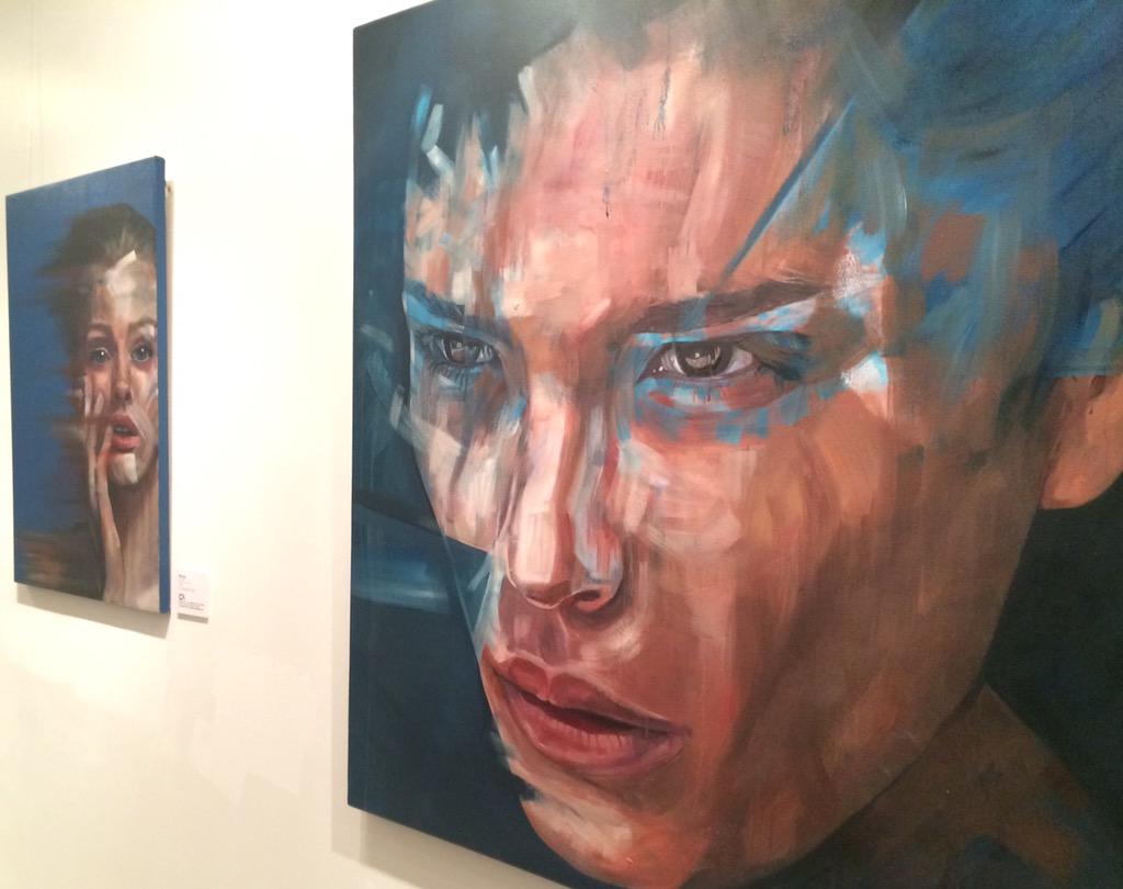 EdgeStNQ's tweet photo. The striking #DeeperUnderstanding exhibition from @stef_trow_art @ComeSeeCommeCa - now on display at @TheLowryHotel http://t.co/QlNJRdPKv7