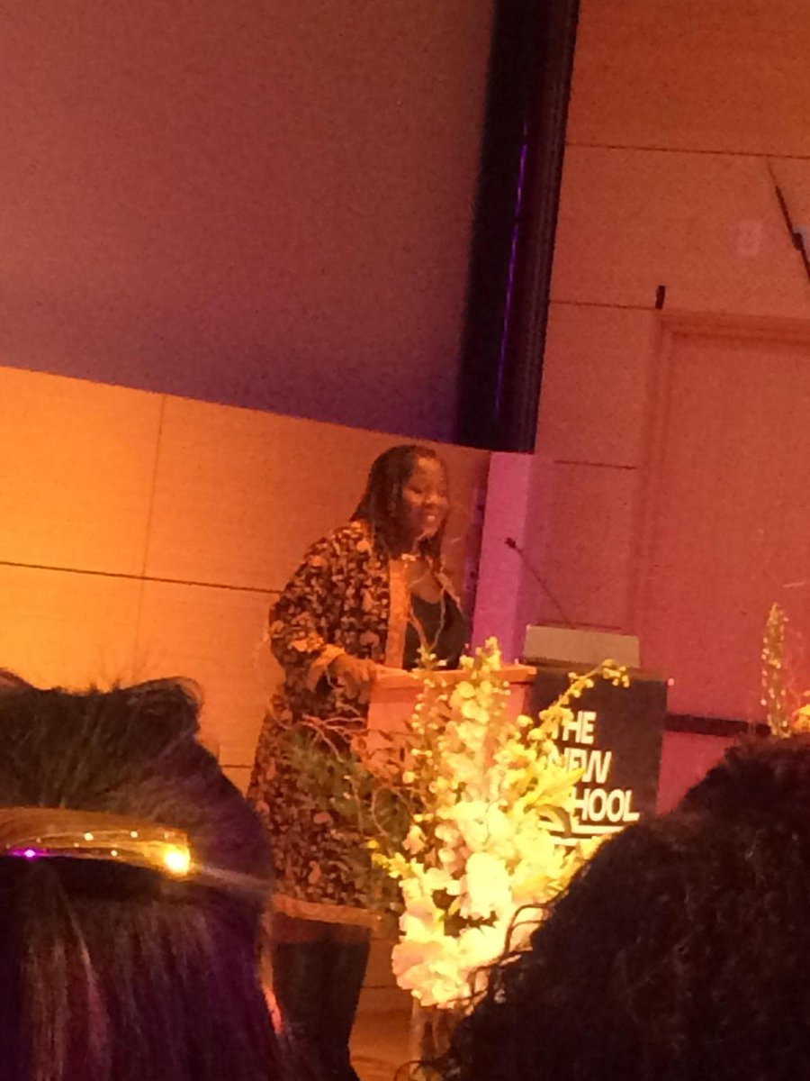 newblackschool's tweet photo. @MichelleDePass highlighting #BlackLivesMatter and how resistance furthers critical thought. #NBSGrad http://t.co/V8LFaUkpEe