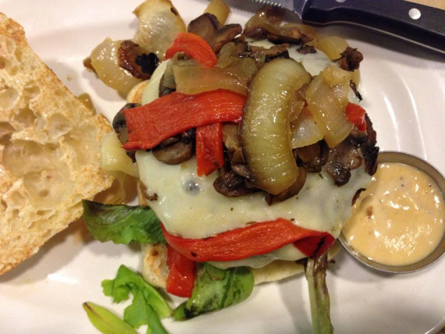 TheCounterPA's tweet photo. Mushrooms and peppers and onions, oh my! http://t.co/7sayy7av0B