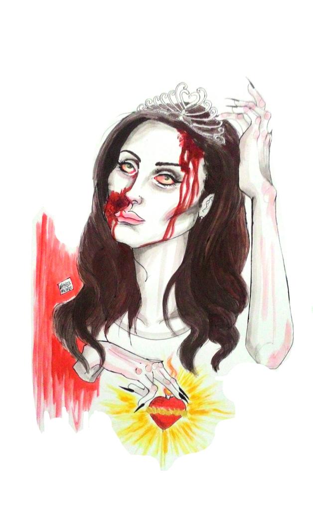 matheus_mf66's tweet photo. Queen of disaster @LanaDelRey #drawing by #matheusmachado http://t.co/aXByHfYyDU