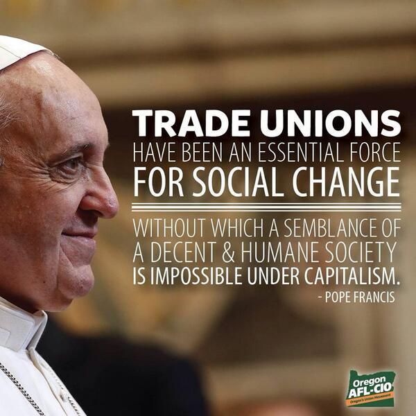 ToryFibs's tweet image. When it comes to debating the legitimacy of Trade Unions, I defer to Pope Francis. #BBCqt