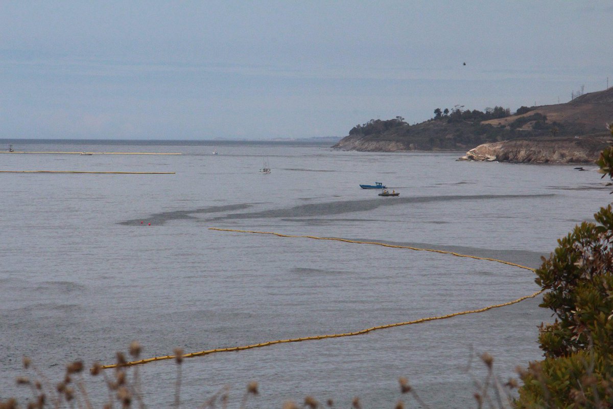 JohnPalminteri's tweet image. REFUGIO SPILL clean up now down into waters of El Capitan State Beach. There's still a lot of cleaning to do.