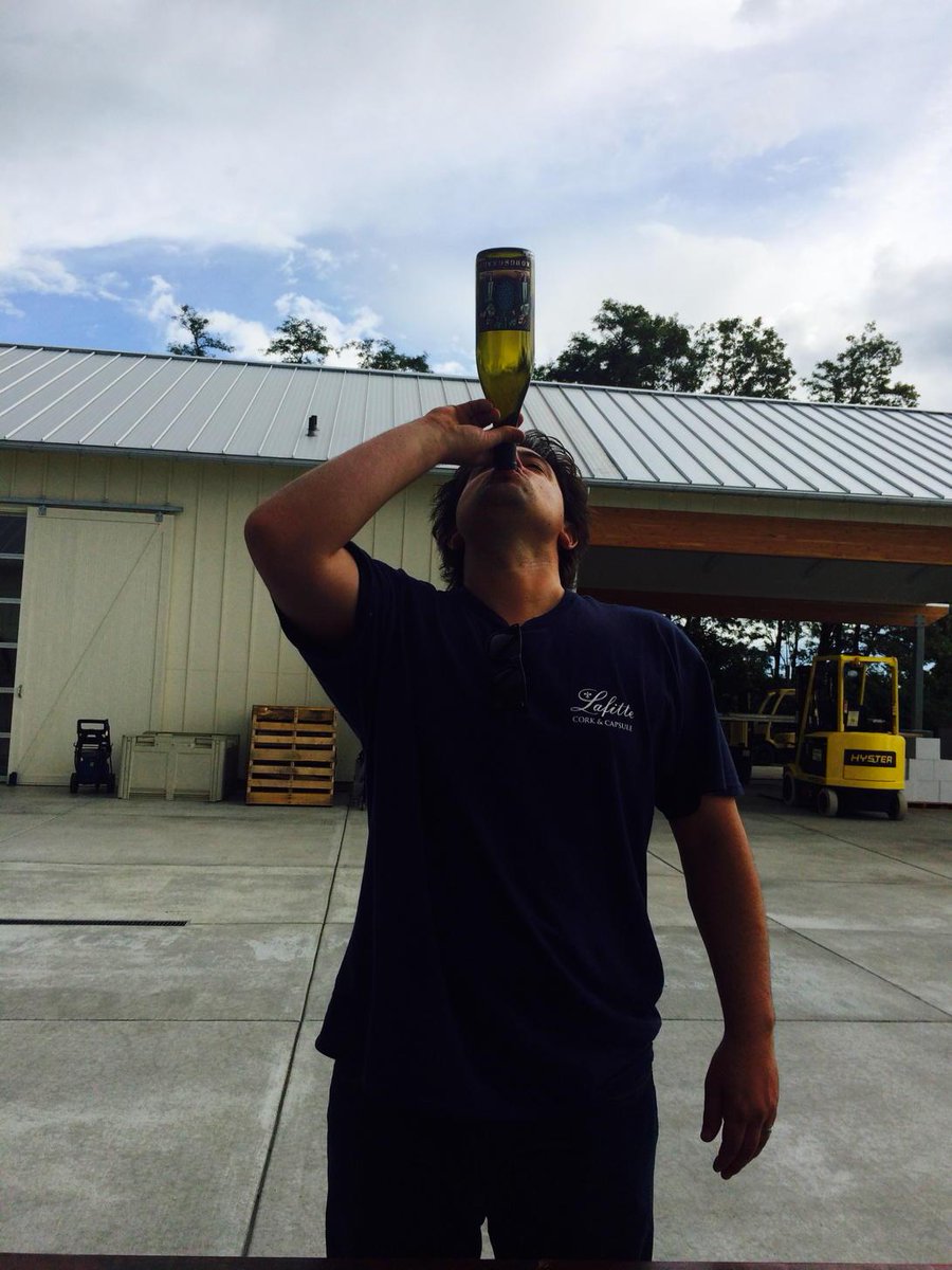 Just finished bottling the <a href="/reynvaanwine/">Matt Reynvaan</a> 2013's.  A  little white to round out the day.  Thanks <a href="/kongsgaard/">kongsgaard</a>