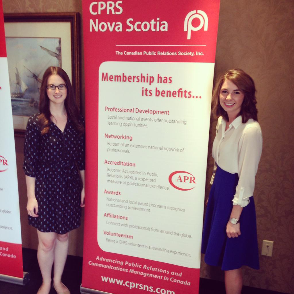 megangallantt's tweet photo. Evening well spent with @katherine_baird at the @CPRSNS Annual General Meeting #HFXPR http://t.co/VjeHktWtay