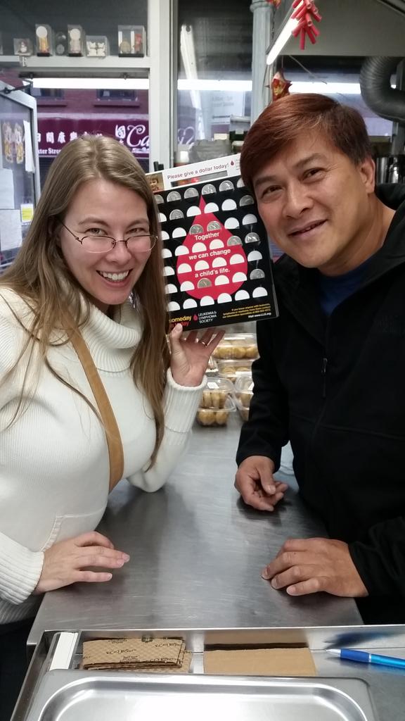AzBloodCancer's tweet image. Shout out to this coffee shop in Chinatown NYC. They are collecting $ for @LLSusa! A great find during our vacation!