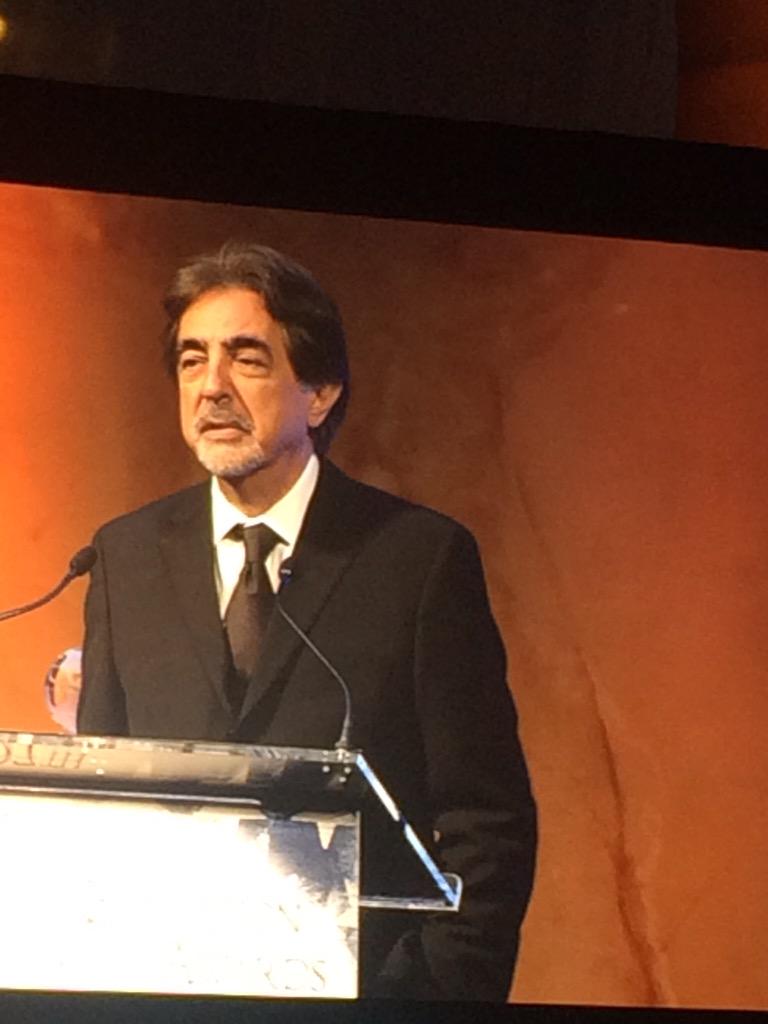 Joe Mantegna acts as Master of Ceremony at NELA gala. #NELAGALA