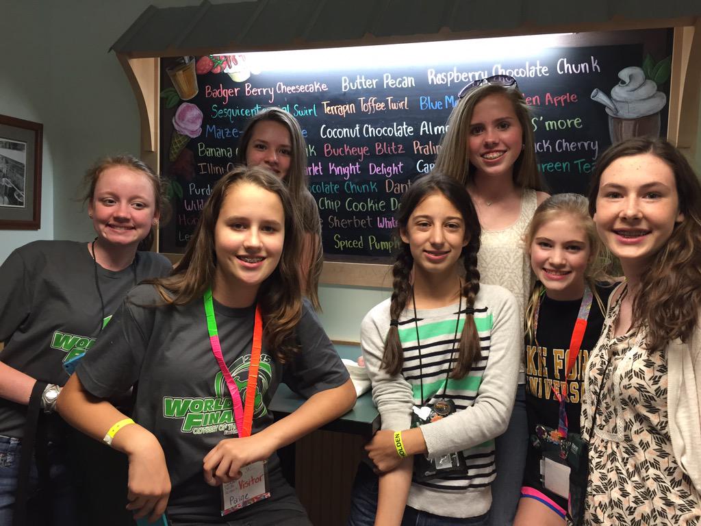 Celebration ice cream at MSU dairy store. <a href="/OdysseyHQ/">Odyssey of the Mind</a> #Worlds2015