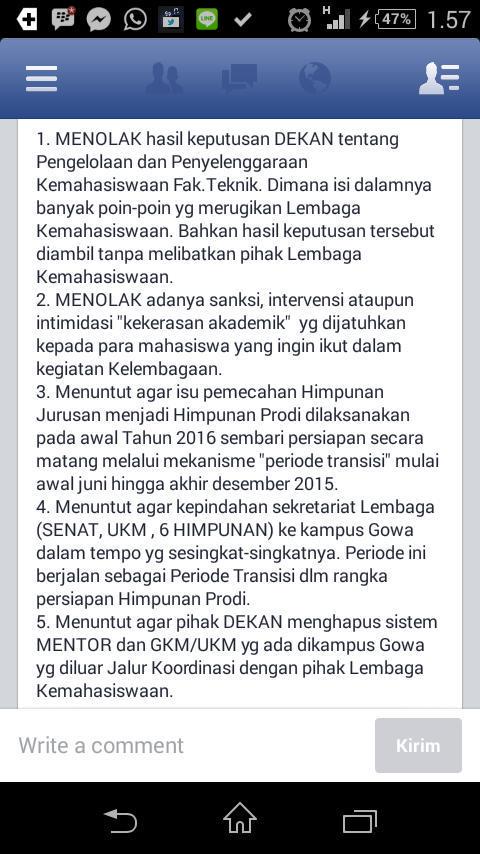 tribuntimur's tweet photo. DILARANG Berorganisasi, Organisasi Kemahasiswaan Fak Teknik Unhas Demo Rektorat Minta Kebebasan Berorganisasi http://t.co/fpkYCbfHJs