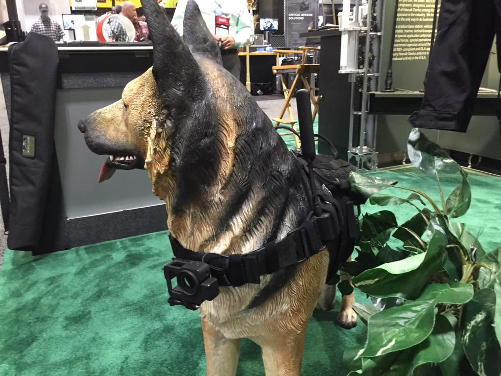TheNeroBall's tweet photo. Cool military Tech at #SOFIC2015 in Tampa. Check out this gopro transmitter harness! http://t.co/ExxSFHpYB3