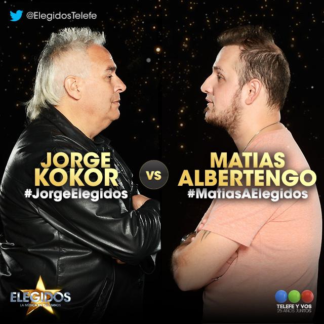 ElegidosTelefe's tweet photo. #DuelosElegidos ⭐ Primer duelo de hombres de la noche: #JorgeElegidos vs. #MatiasAElegidos http://t.co/128PqD5nek