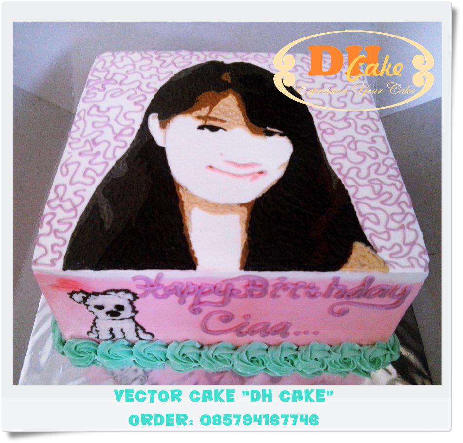 Vector cake, no printing, jd aman dimakan bahan dasar full cream