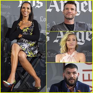 Kerry Washington, Scott Foley, & \Scandal\ Cast Wish Tony Goldwyn Happy Birthday at L.A 