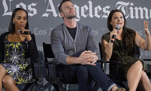 Kerry Washington, Scott Foley, & more stars stepped out for a screening last night:  