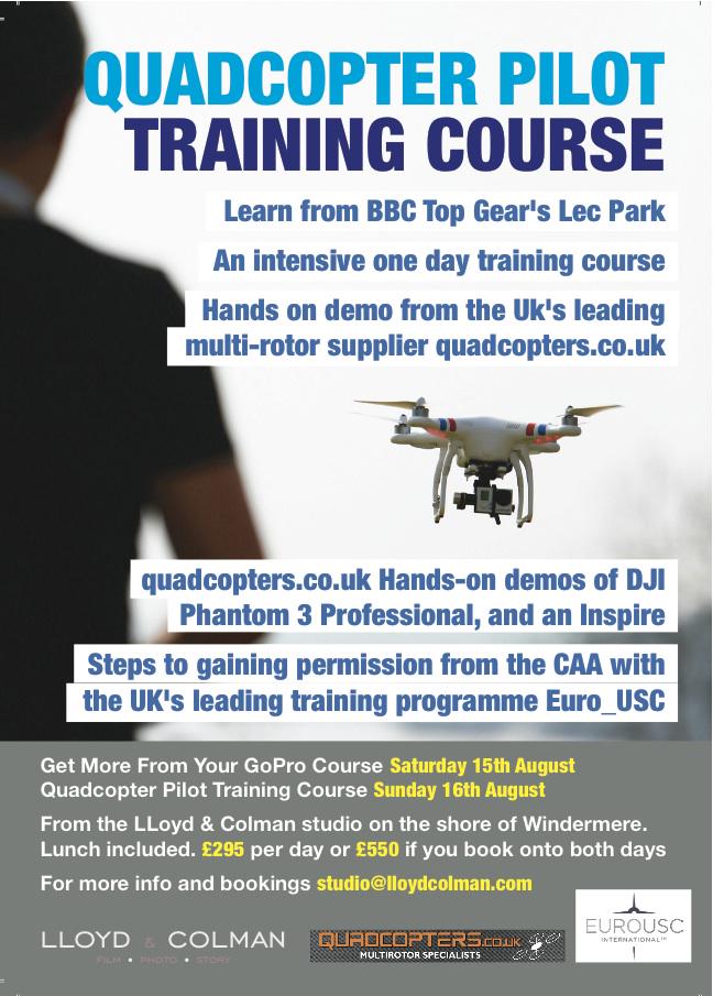 LLoydColman's tweet photo. @dronehub Pleased to announce our #GoPro and #Quadcopter training days with BBC Top Gear's cameraman Lec Park http://t.co/EhoOeMPm9N
