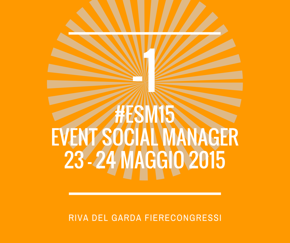 mariaperoni_it's tweet photo. ci vediamo domani! -1 #esm15 #eventsocialmanager #bandaesm15 http://t.co/mWQomGxmE6
