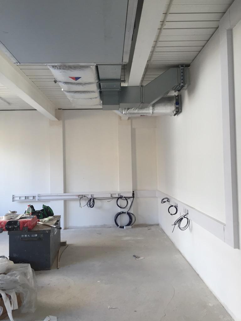 DuctSystems's tweet photo. Hackney New School! Photos of first phase what we have completed!All ductwork installed and manufactured by ourselves http://t.co/pAet5h6LKi