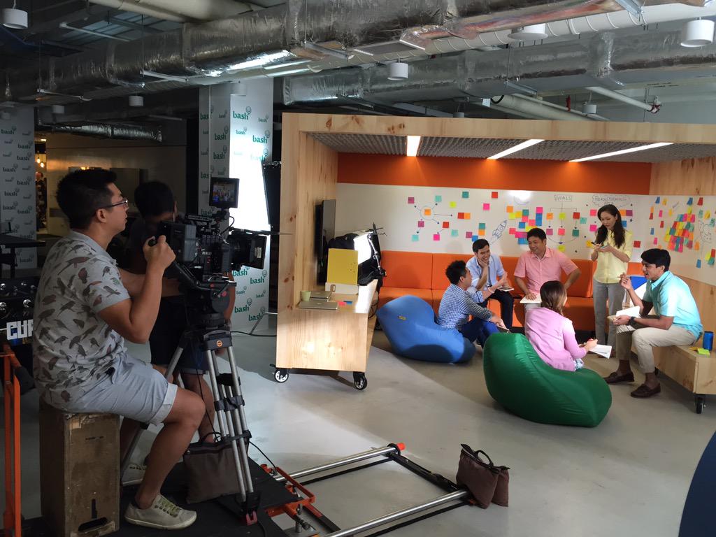 comebash's tweet image. Filming for Smart Nation Video earlier today #comebash