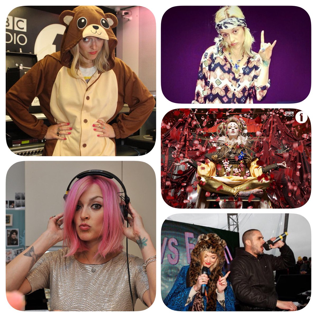 BBCR1's tweet photo. Just a few of our favourite @Fearnecotton looks from across her time at Radio 1. #FarewellFearne http://t.co/cLU3M8uRJb