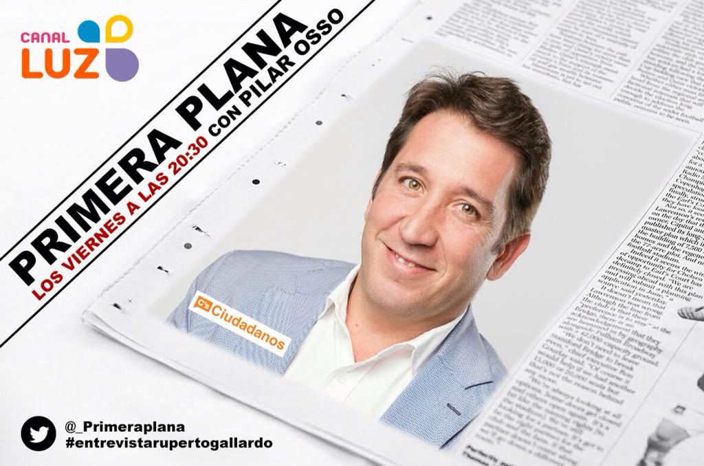 Hoy viernes, <a href="/PilarOsso/">Pilar Osso</a> entrevista al candidato a la alcaldía de #Huelva por @Cs_Huelva_, <a href="/RupeGallardo/">Ruperto Gallardo</a>. Os esperamos