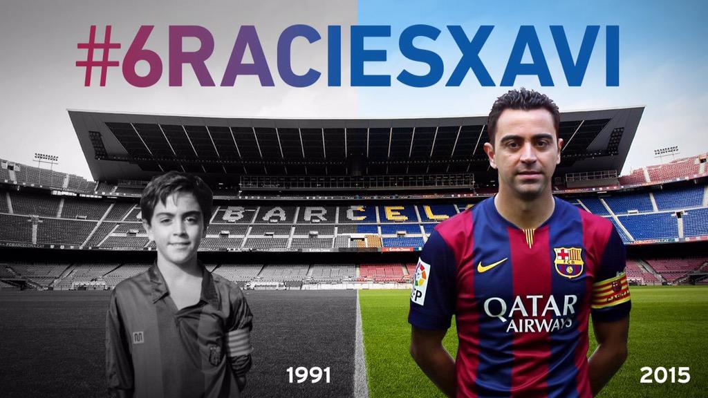 itskindavienny's tweet photo. Udah lama bangeeet rasanya gak ngikutin Barca. Tetep aja liat ini sedih.
Goodbye capt, bye legend :') #6raciesXavi http://t.co/kDuEpGSzyX