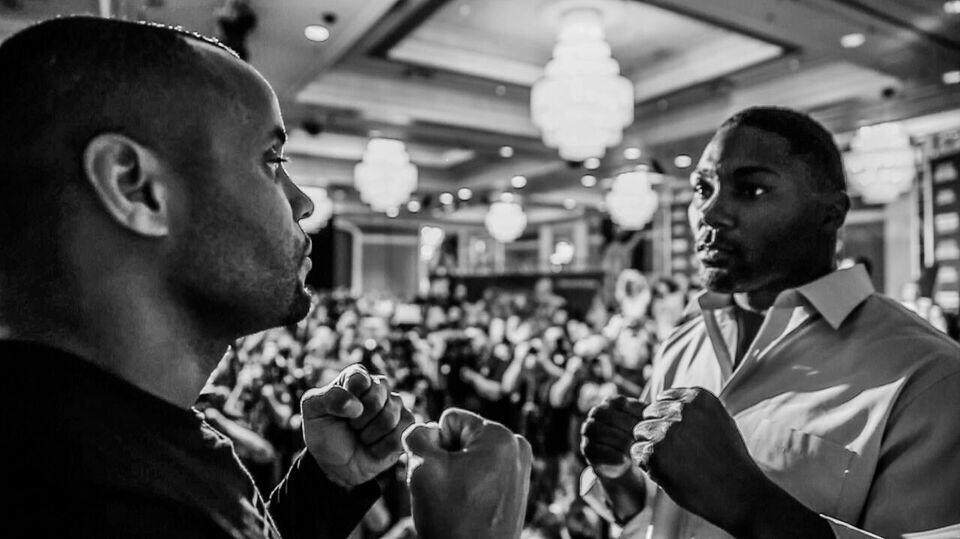 danawhite's tweet photo. Cormier vs Johnson this Saturday on PPV!!! #UFC187 http://t.co/OjN5mFIBoT