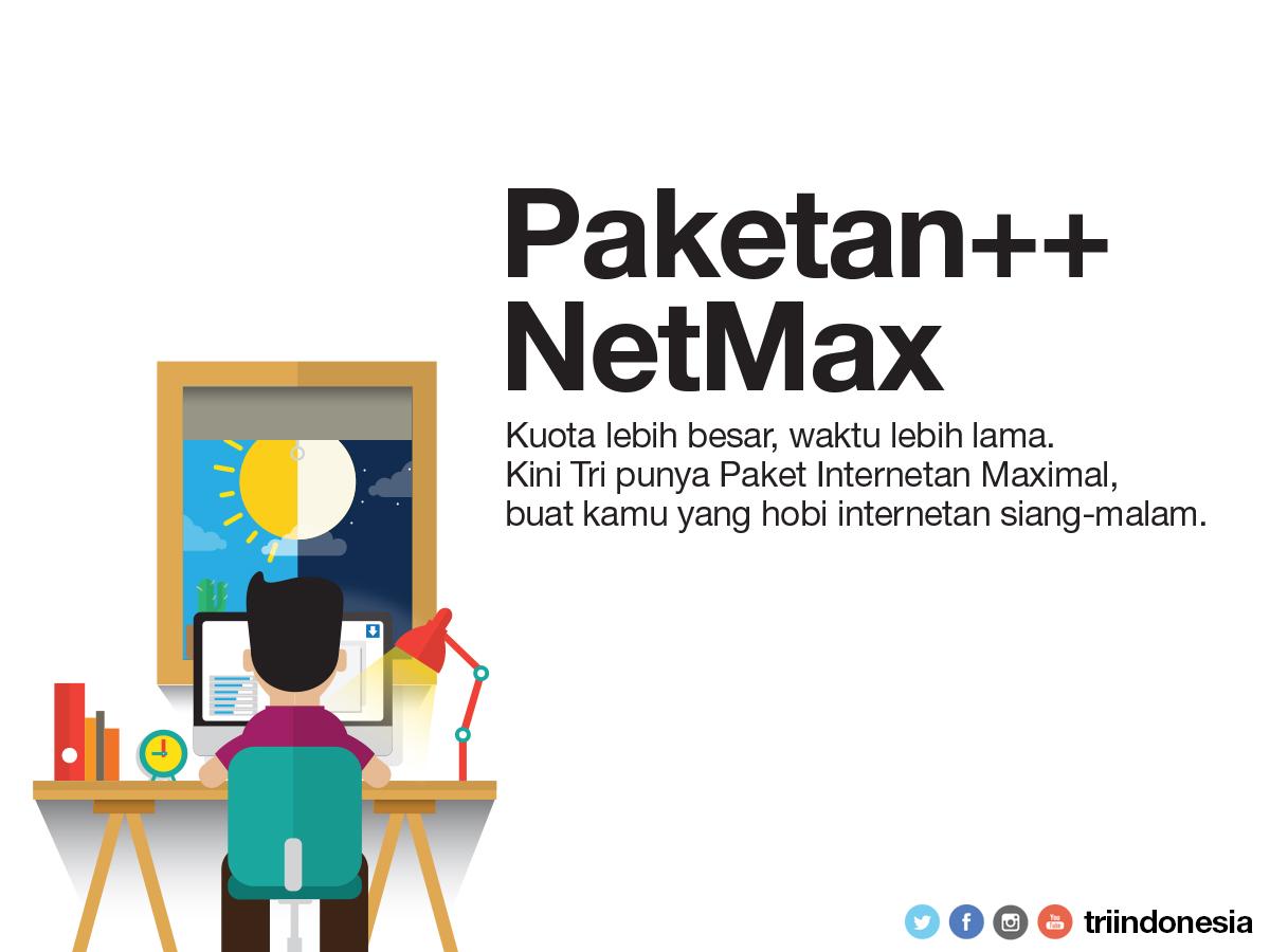 3 Indonesia Ø¹Ù„Ù‰ ØªÙˆÙŠØªØ± Yenikristanti Hai Jika Paket Netmax Kamu Habis Di Jam 00 00 12 00 Maka Kuota Reguler Akan Mulai Dikonsumsi Ya Trims