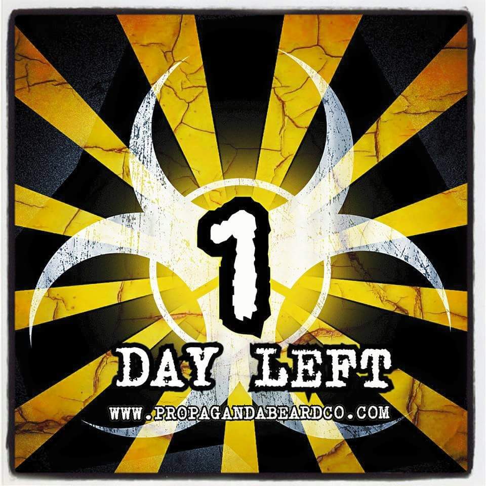 PropagandaBeard's tweet photo. The Outbreak begins tomorrow.....
http://t.co/rL5tdG1ZJT 
#youarepropaganda #beard #bearded #beardoil #beardbalm http://t.co/fyrkEoQNkq