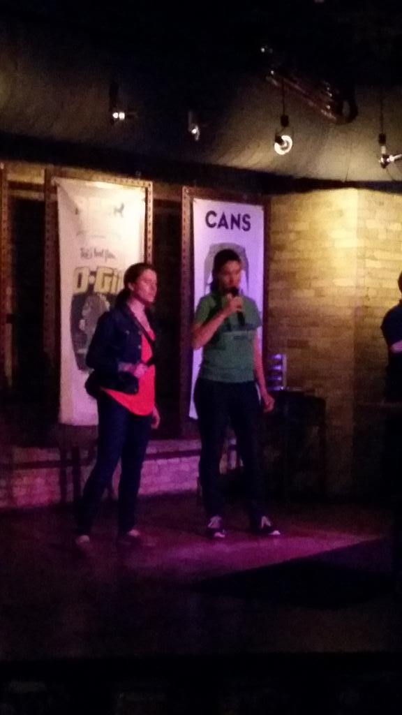 CostelloLab's tweet photo. Sometimes at a conference an advisor and undergrad do karaoke. What makes SFS special #2015sfs @LKCBiogeochem http://t.co/Ld5LRLd4ru