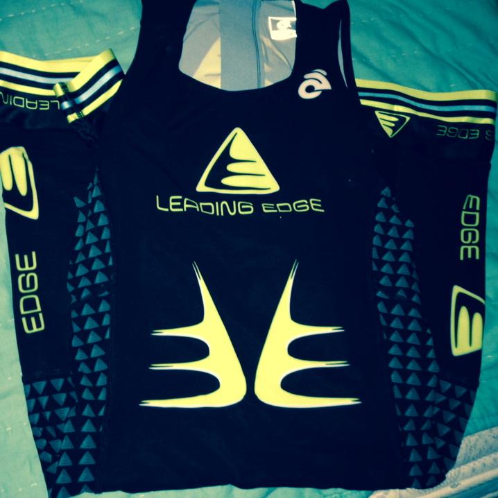 danteluciani's tweet photo. Got the new @LeadingEdgeTri Kit ready for the 2015 Season. Shawnigan Lake up first Sunday! http://t.co/4PDUSmp4bF