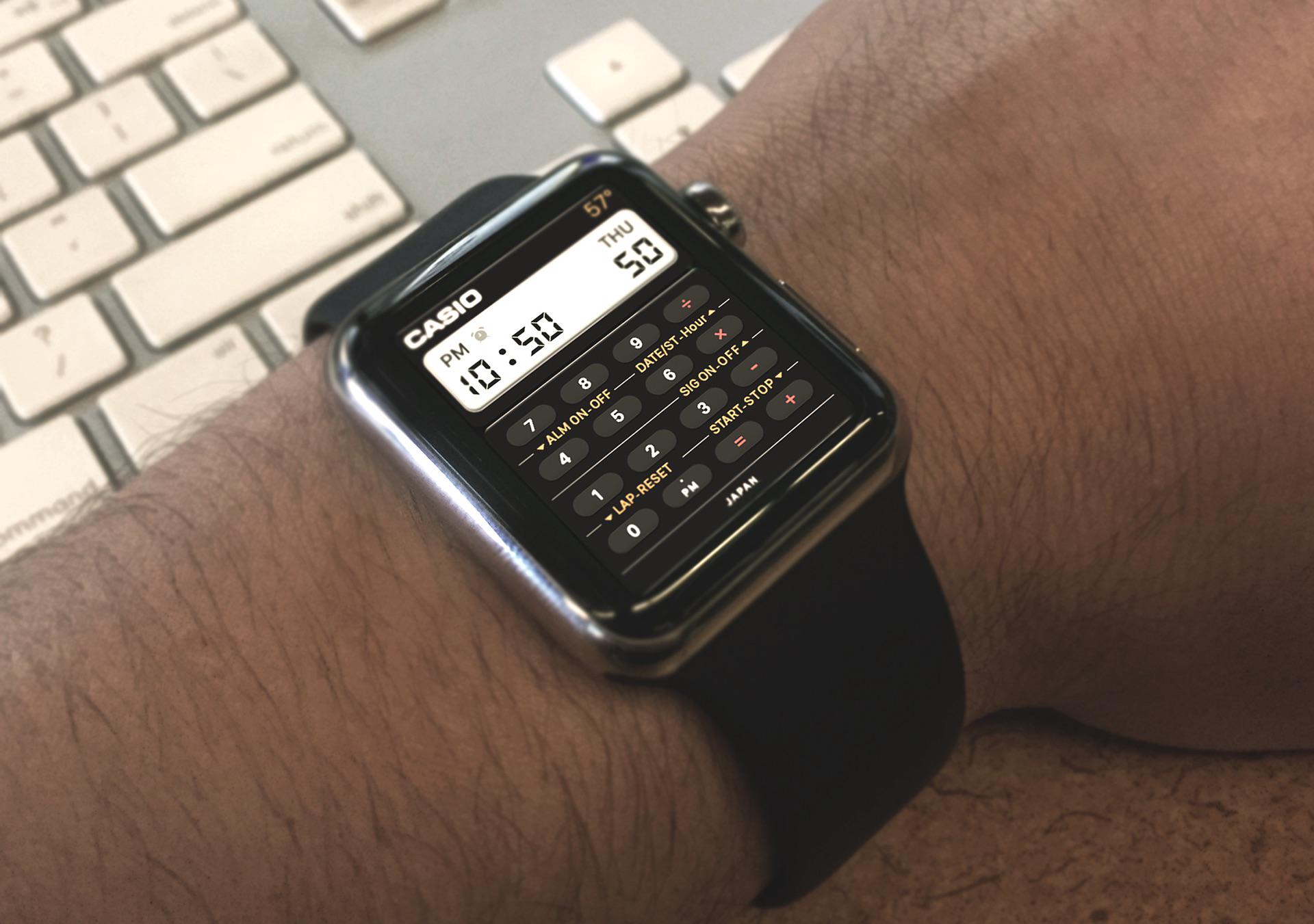 Apple watch casio calculator face sale