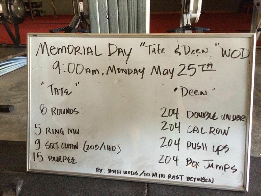 Jessica21Miller's tweet photo. Can't wait to do this WOD on Monday in honor of Officers Deen and Tate 🇺🇸💪🏻 http://t.co/ABAfQ9Ii81