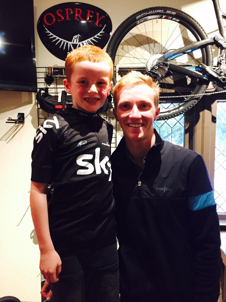 KyleWuepper's tweet photo. Great night with @theboz91 and @TeamSky.  #nextgeneration #rolemodel http://t.co/m6YBEj7D4f