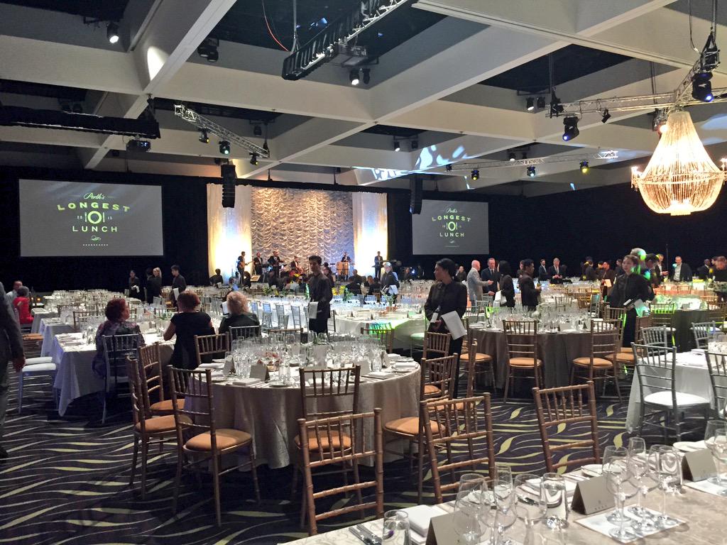 tweetperth's tweet image. Not a bad way to spend Friday lunch @LongestLunchPER @CrownResorts #PLL2015