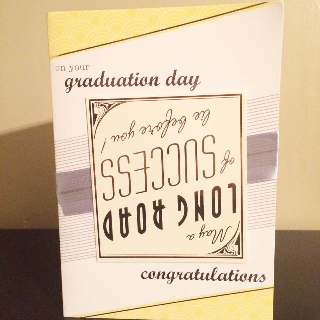 rutzyb's tweet image. Degree not required for card assembly @FallonTonight #graduationfail 😂