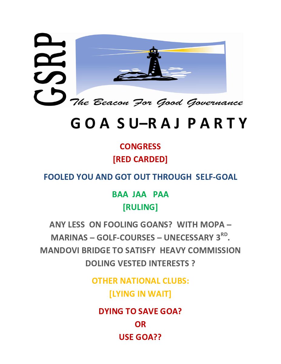 GOASURAJ's tweet photo. THINK GOA http://t.co/vBQ7MbKM48