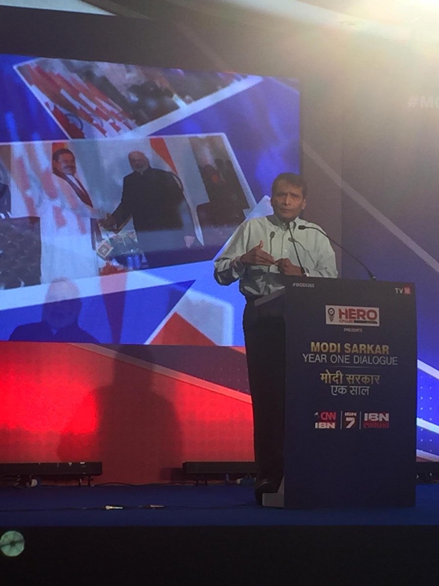 <a href="/Akashtv1/">Akash Soni</a> <a href="/upadhyayumesh/">Umesh Upadhyay</a> Rly Minister Suresh Prabhu delivering the inaugural speech #Modi365