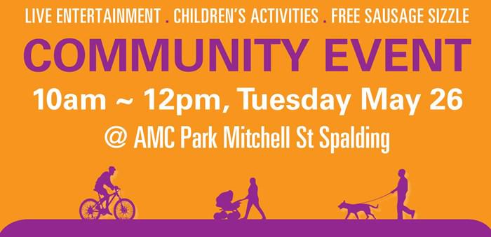 CityofGG's tweet photo. Got ideas or concerns for #Spalding? Come to the free family community event. #Geraldton http://t.co/zTx28CxEYt http://t.co/e5NkpkWnoD