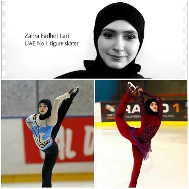UaeInsider's tweet photo. Zahra Lari , Emirati international competitive figure-skater with sights set on the 2018 Winter Olympics #uaeinsider http://t.co/stlDGWdYPs