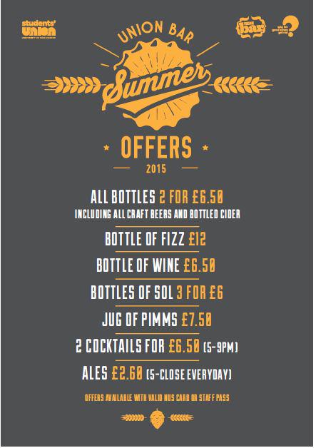 ManchesterSUBar's tweet photo. Check out our summer offers! Helping you enjoy the sunshine...while we have it #ManchesterRain http://t.co/c23gaxU2oL