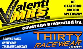 RaceDayCT's tweet photo. Tonight's RaceDayCT coverage of the Valenti Modified Racing Series @StaffordSpeedwy is presented by @ThirtyRacewear http://t.co/LNUCgWC2Vp