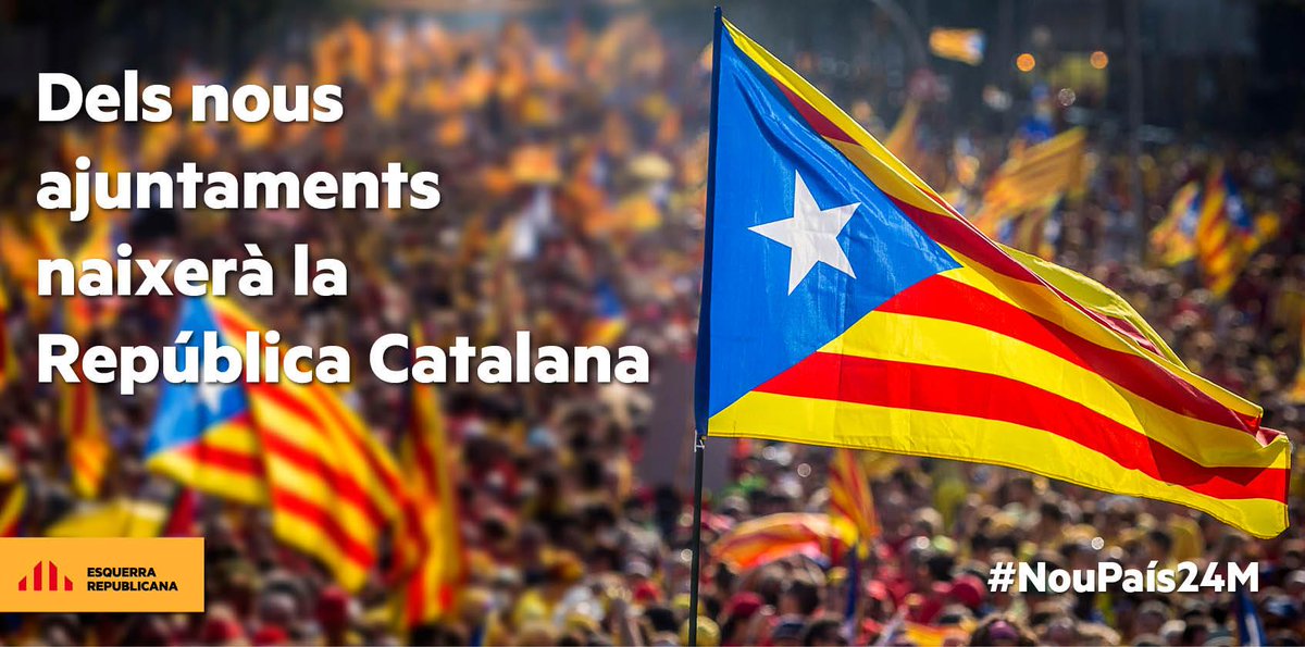El #24M el vot és a les nostres mans. Fem que el #NouPaís neixi als nostres pobles i ciutats! 
#NouPaís24M