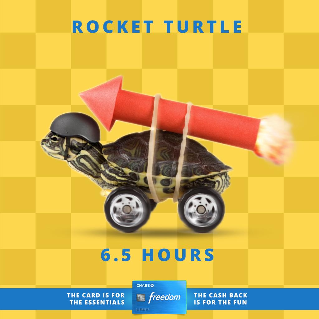 Chase's tweet photo. At 214 mph it took last year’s winner 2hr 45min to finish. Click to see how others stack up! #ChaseFreedom #ForTheFun http://t.co/pG70TSWtcW