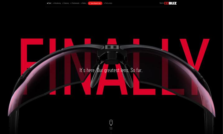 cssdesignawards's tweet photo. Website Of The Day is Bliz Eyewear / Ultra Lens Science http://t.co/MrWdriKpZ3 by Dear Friends &amp; Shout @deartweeters http://t.co/N0QNWKgyY5
