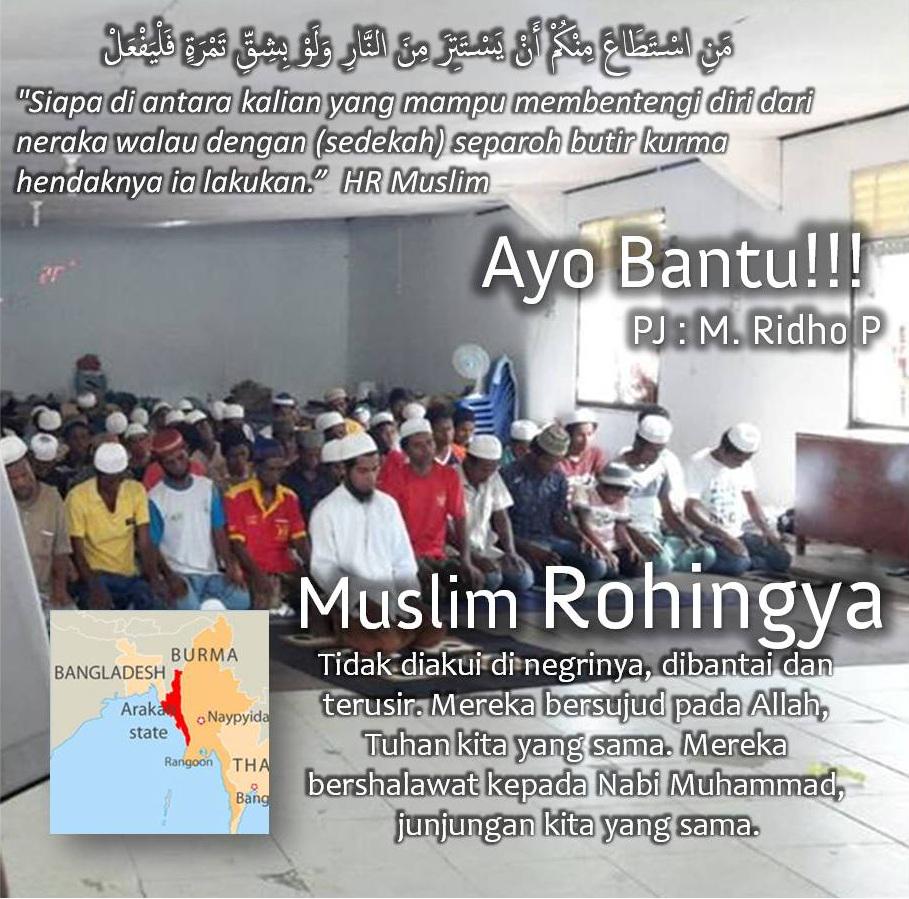 SRI_13JKT's tweet photo. Mari bantu!! #Rohingya #RohingyaMuslims #LetsHelpRohingya #FreeRohingya #SaveRohingya #LoveRohingya #PrayForRohingya http://t.co/29JTCrCukE