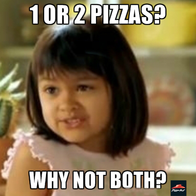pizzahutmsia's tweet photo. Not sure how many pizzas to get? Follow her advice &amp; get TWO w #BigDoubleBox - comes w 2 free soups too! :) http://t.co/h7SiOx4I0B