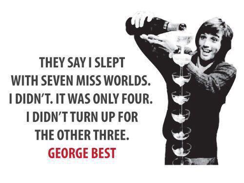 \" Happy birthday George Best. One of a kind. 