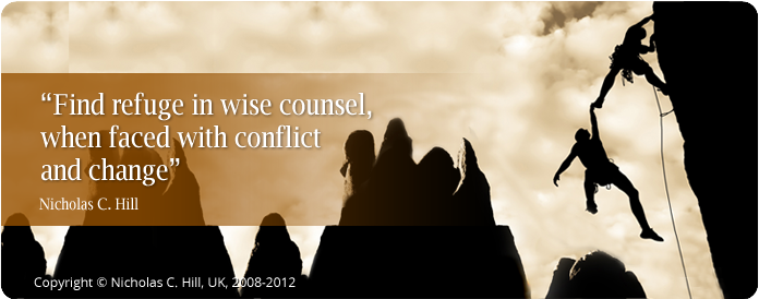 managerialmag's tweet photo. Find refuge in wise counsel, when faced with #conflict and #change @nicholashill #leadership #management http://t.co/wEleAZNVjt
