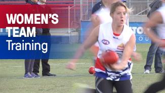 westernbulldogs's tweet photo. [VIDEO] Our Women’s Team hit the training track earlier. Watch highlights - http://t.co/qG0MyOL4rx #bemorebulldog http://t.co/pTb8qDjQXp