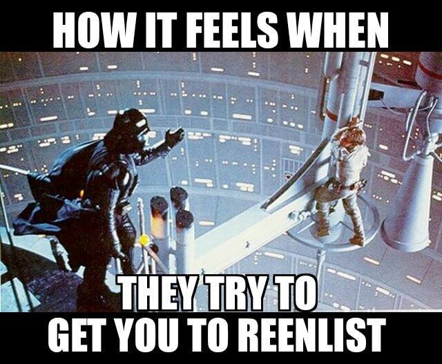 INFIDELLABS's tweet image. when your contract is up and its time to #Reenlist
#Reup #military #Army #Navy #USMC #USAF #troops #grunts #OIF #OEF