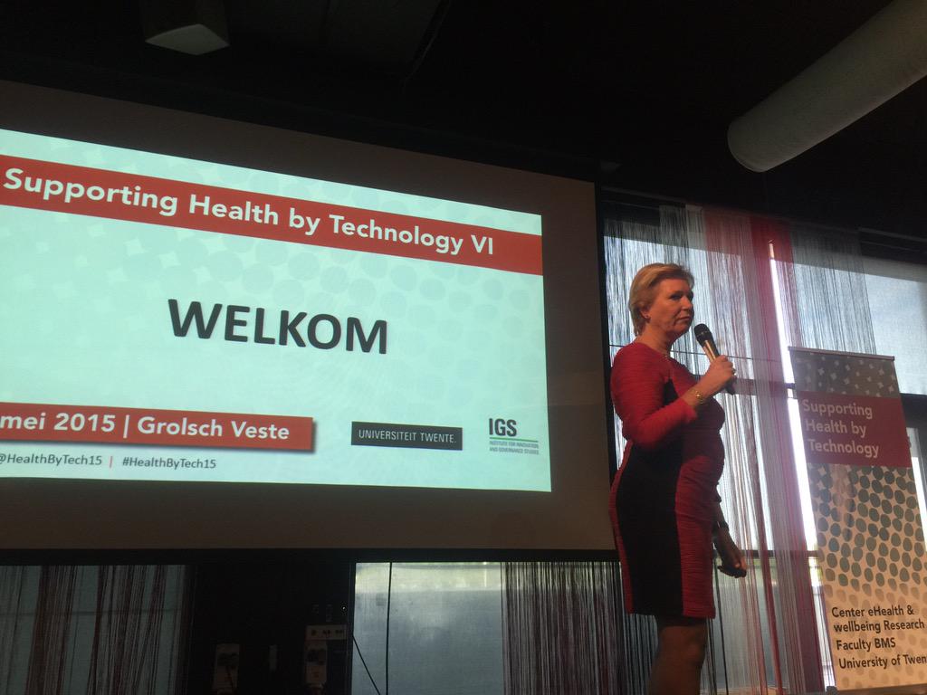 Interessant congres @HealthByTech15 in Enschede